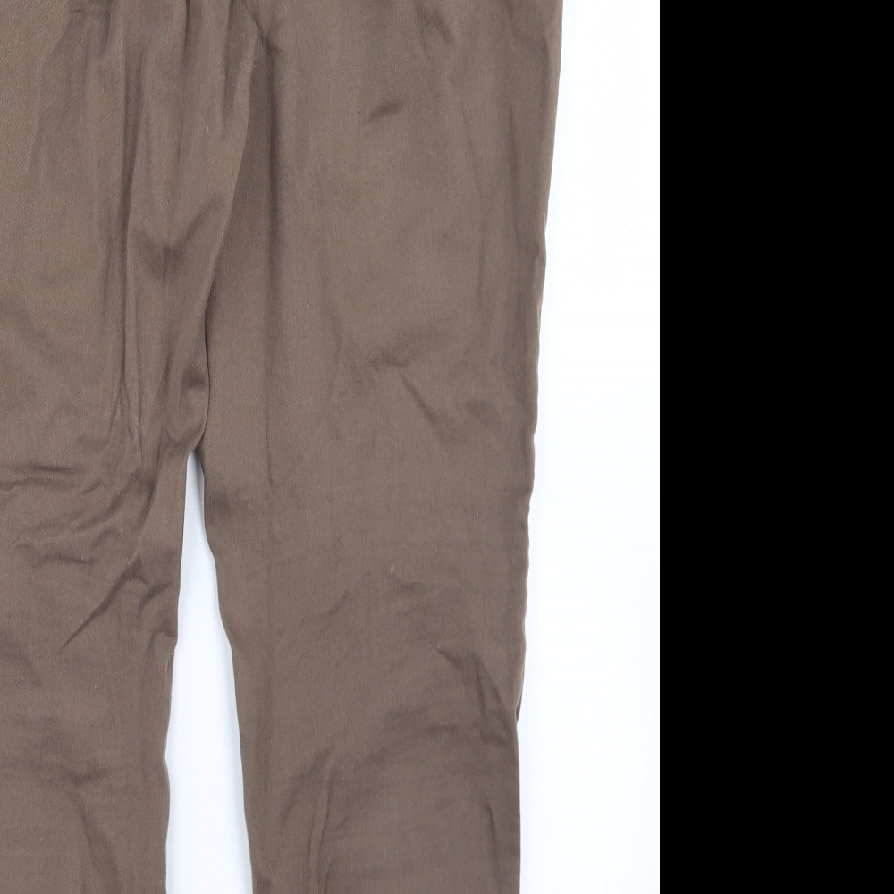 Womens UK Size 38 in NEXT Regular Fit Chino Brown Trousers