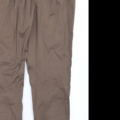 Womens UK Size 38 in NEXT Regular Fit Chino Brown Trousers