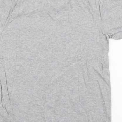 George Boys Grey  100% Cotton Jersey T-Shirt Size 10-11 Years Round Neck Pullover
