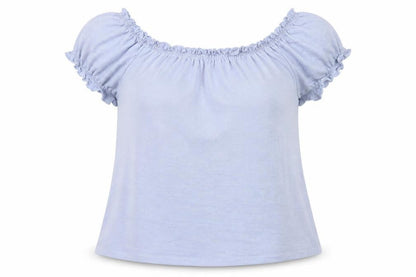 Womens UK Size 14 Matalan Blue Jersey Blouse
