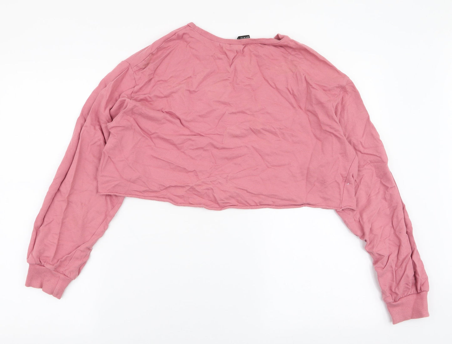 Womens UK Size M Divided by H&M Pink Pullover Sweatshirt