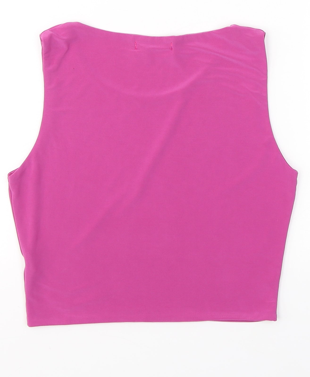 Vivichi Womens Pink  Polyester Cropped Tank Size S Round Neck