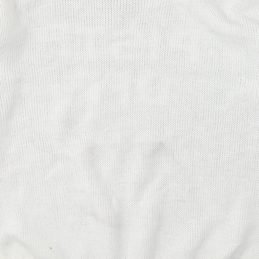 Womens UK Size S PRETTYLITTLETHING White Pullover Jumper