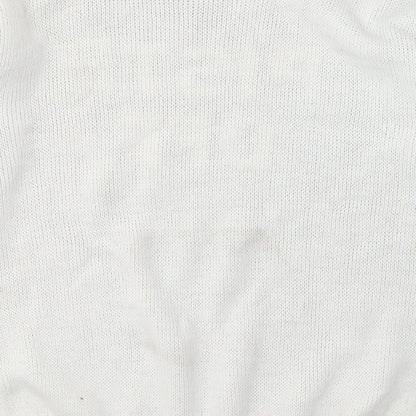Womens UK Size S PRETTYLITTLETHING White Pullover Jumper