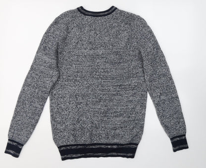 Mens UK Size S Marks and Spencer Grey Pullover Sweatshirt