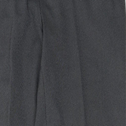 Marks and Spencer Mens Grey  Polyester Trousers  Size 36 in L32 in Regular Button