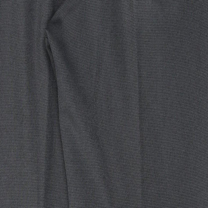 Marks and Spencer Mens Grey  Polyester Trousers  Size 36 in L32 in Regular Button