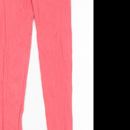 TU Girls Pink  Cotton Sweatpants Trousers Size 11 Years  Regular  - Leggings