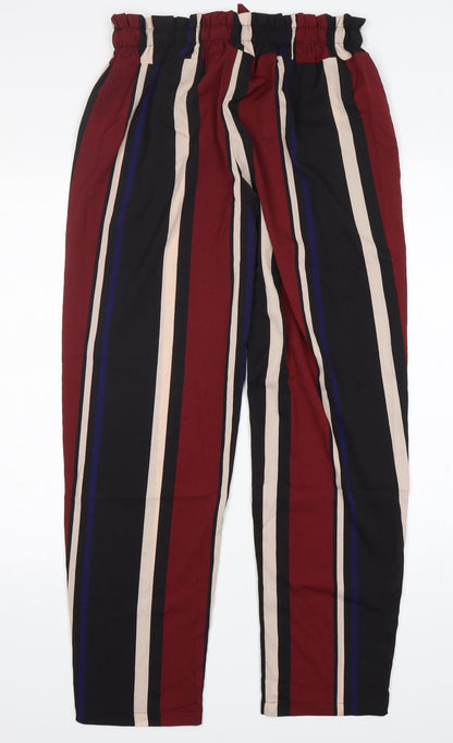 Womens UK Size L Shein Regular Fit  Multicoloured Trousers