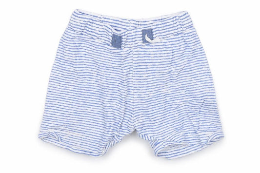 Matalan Baby Blue Striped Cotton Sweatpants Trousers Size 9-12 Months   - Shorts