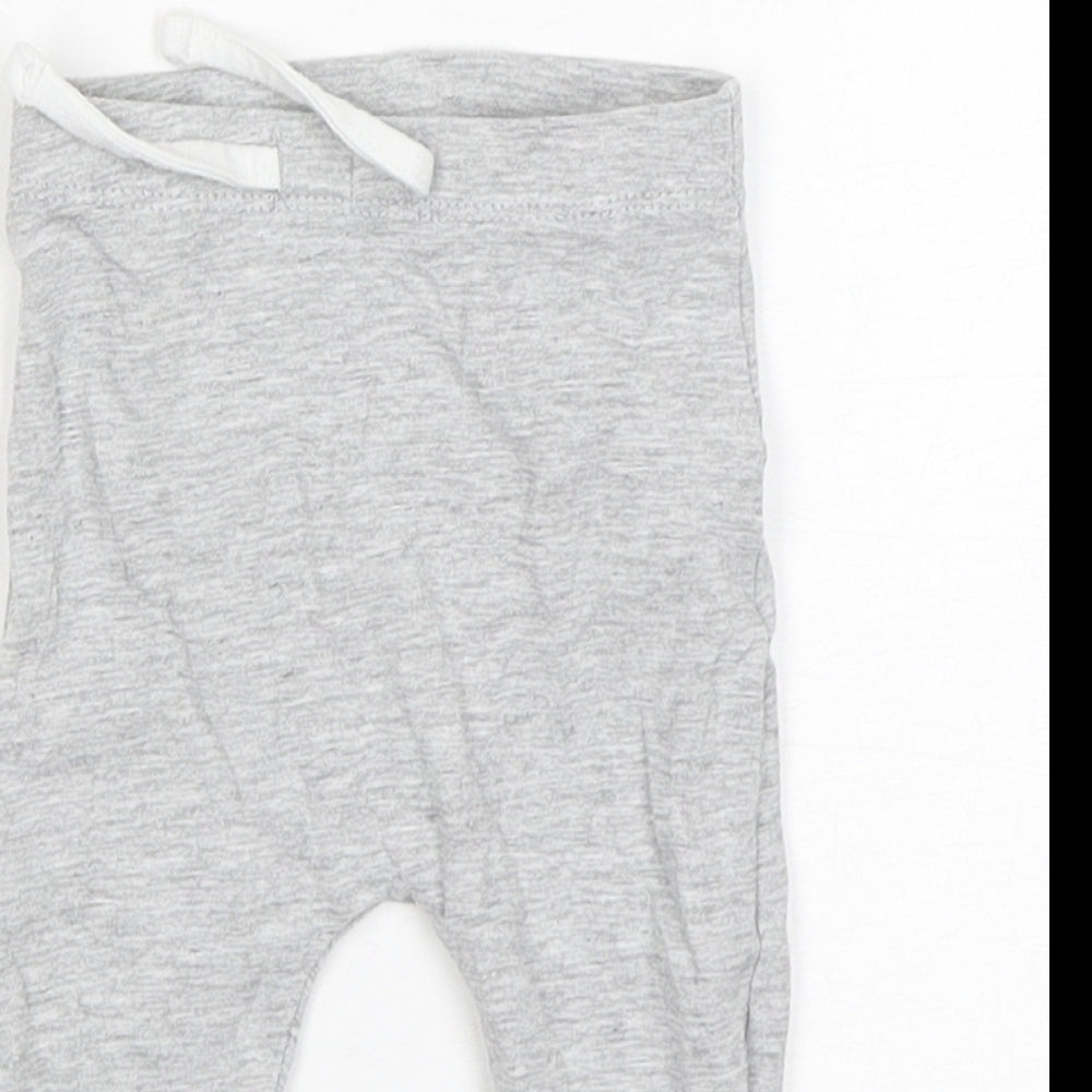 Matalan Boys Grey  Cotton Sweatpants Trousers Size 0-3 Months