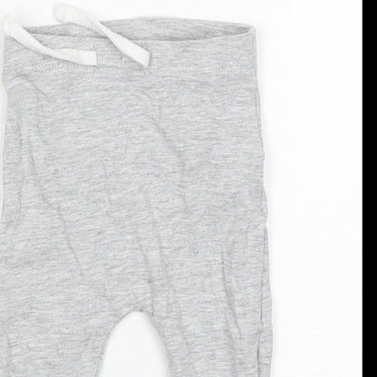 Matalan Boys Grey  Cotton Sweatpants Trousers Size 0-3 Months