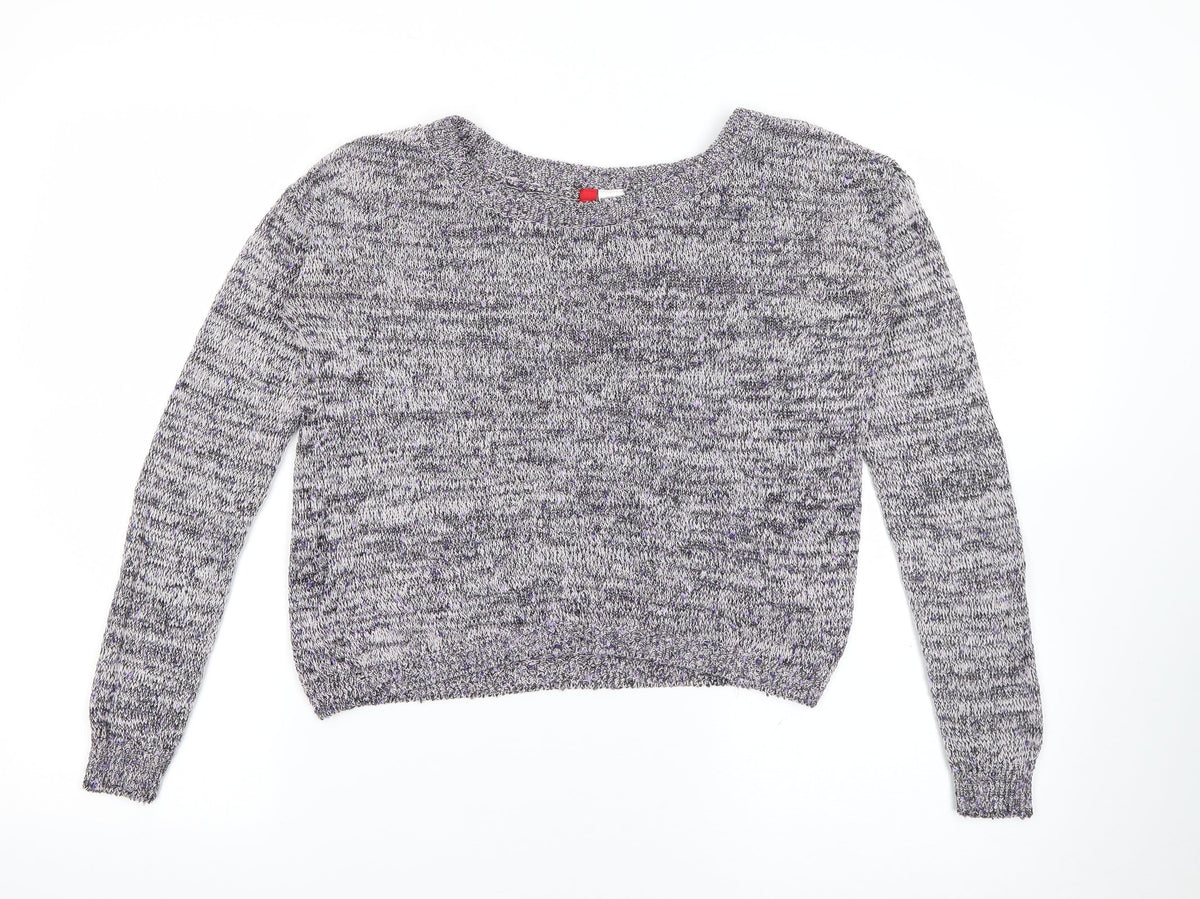 Womens UK Size 6 H&M Purple Pullover Jumper