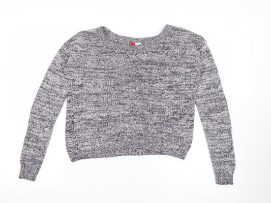 Womens UK Size 6 H&M Purple Pullover Jumper
