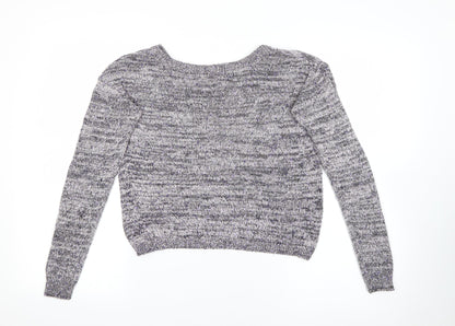Womens UK Size 6 H&M Purple Pullover Jumper