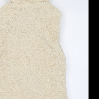 Primark Womens White   Gilet Jacket Size 4  Zip