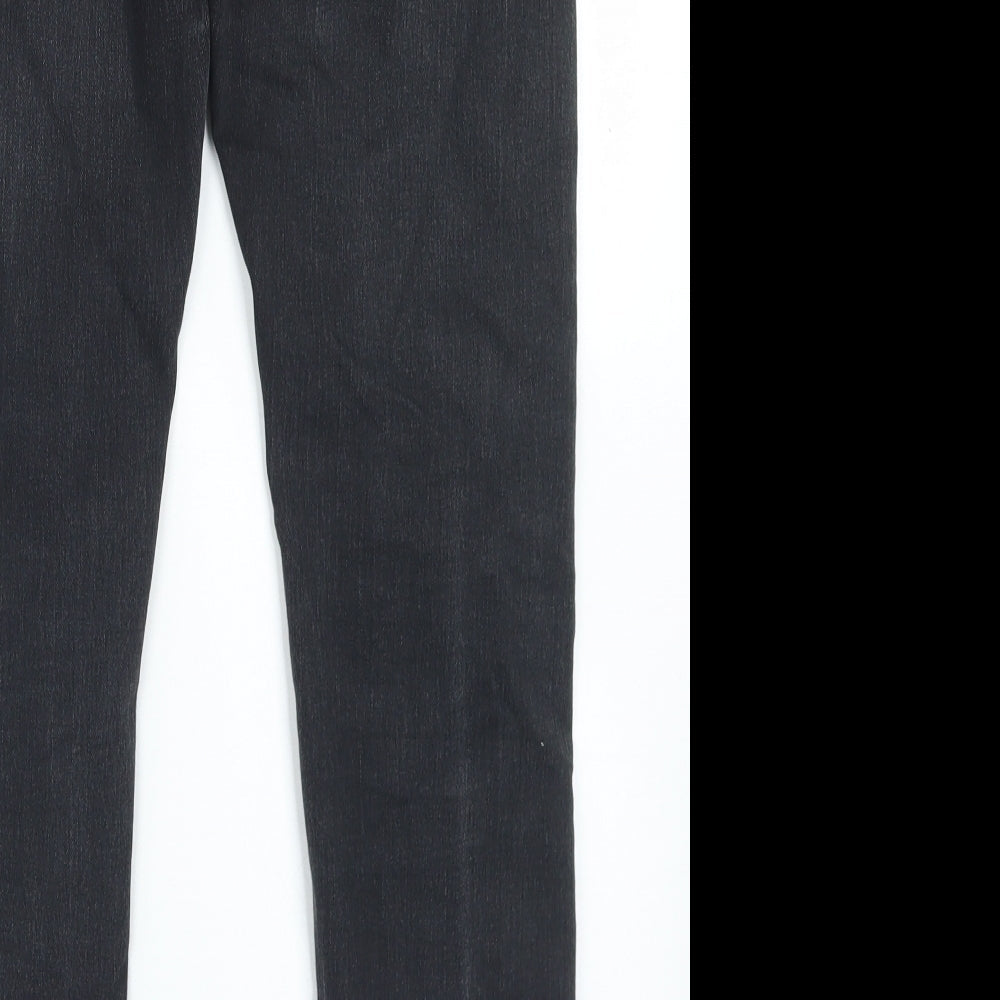 Uniqlo Womens Black  Cotton Straight Jeans Size 33 L26 in Regular Button