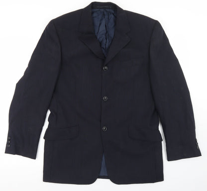 Mens UK Size 38 REMUS Regular Blue Suit Jacket