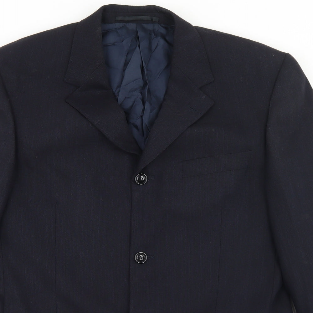Mens UK Size 38 REMUS Regular Blue Suit Jacket