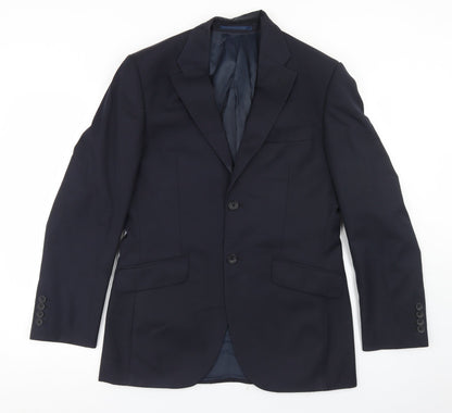 Mens UK Size 36 Howick Tailored Regular Blue Suit Jacket