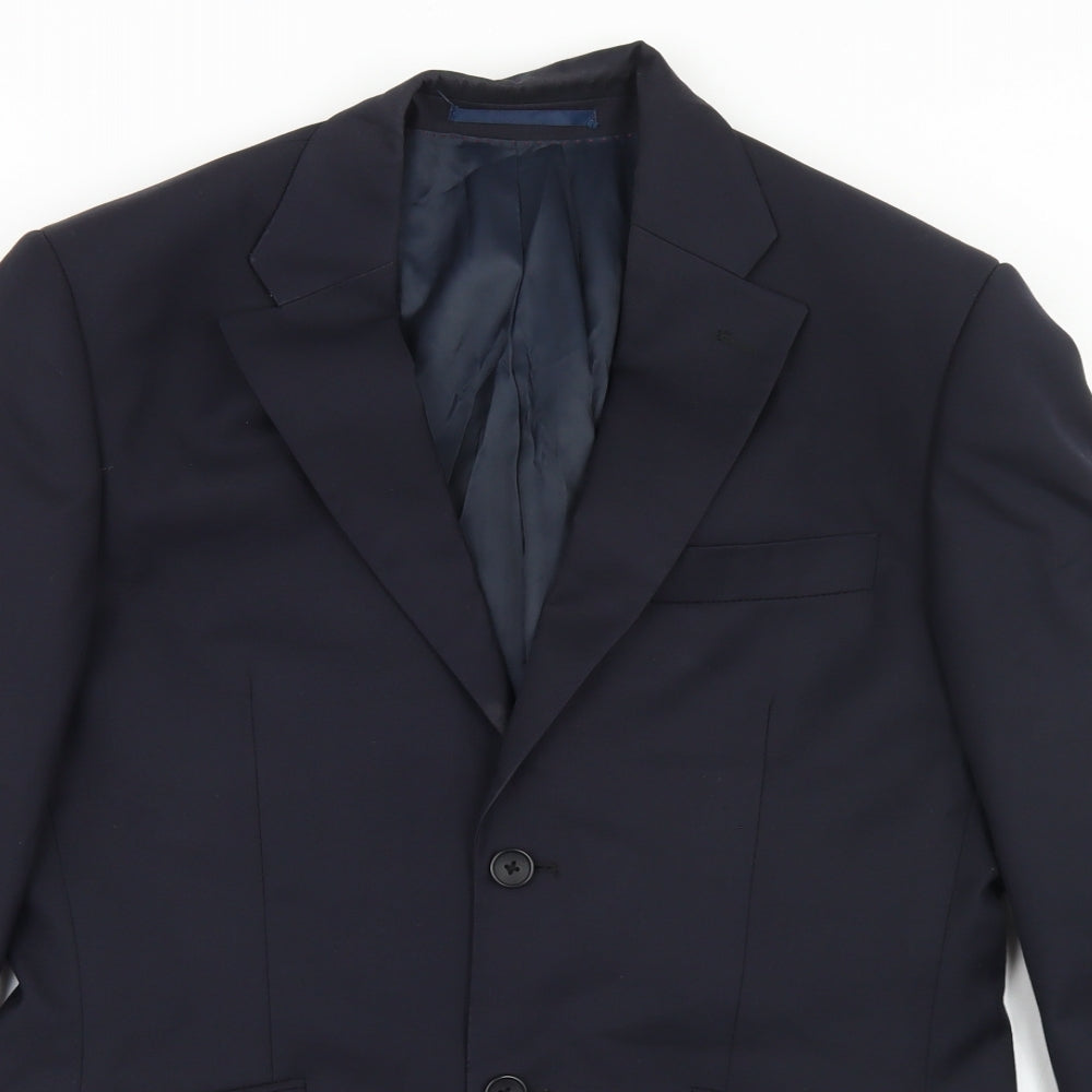 Mens UK Size 36 Howick Tailored Regular Blue Suit Jacket