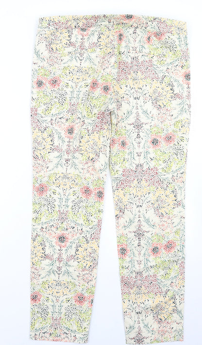 Womens UK Size 34 in Zara Regular Fit Dress Pants Multicoloured Trousers