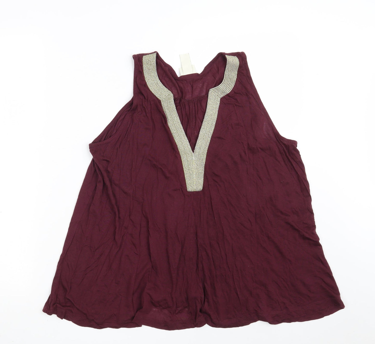 Womens UK Size M H&M Purple Basic Blouse