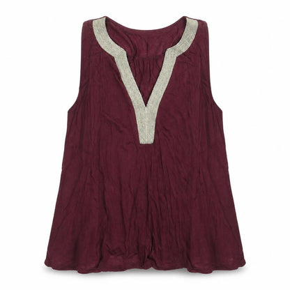 Womens UK Size M H&M Purple Basic Blouse