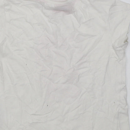 Sanrio Girls White  Cotton Basic T-Shirt Size 2-3 Years Crew Neck Pullover - Hello kitty