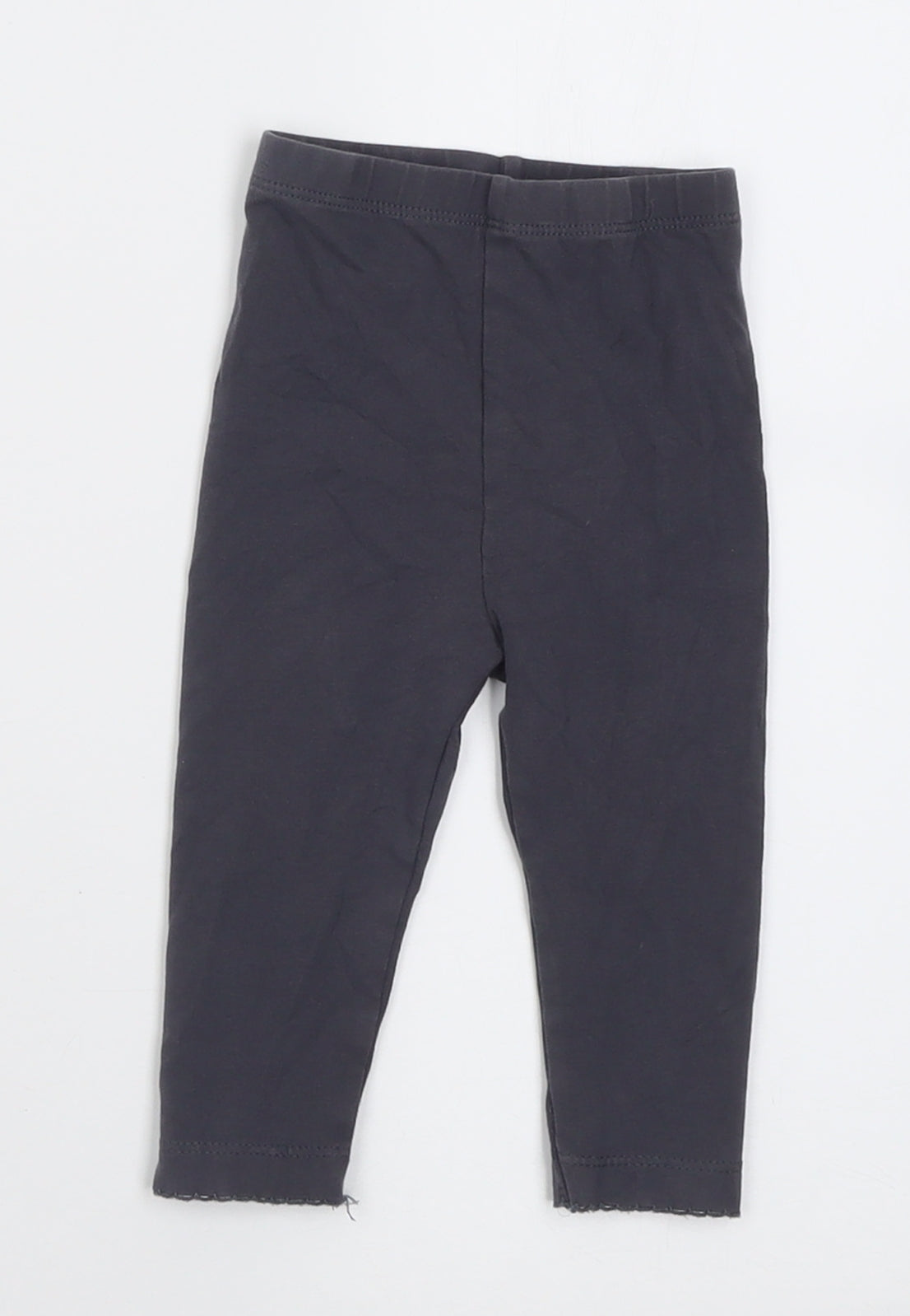 George Girls Grey  Cotton Capri Trousers Size 6-9 Months  Pullover
