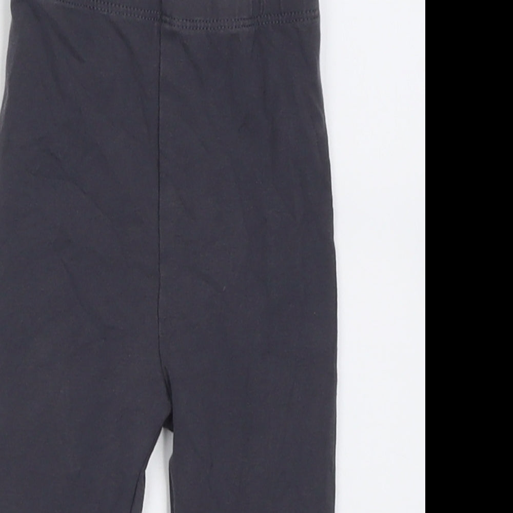 George Girls Grey  Cotton Capri Trousers Size 6-9 Months  Pullover