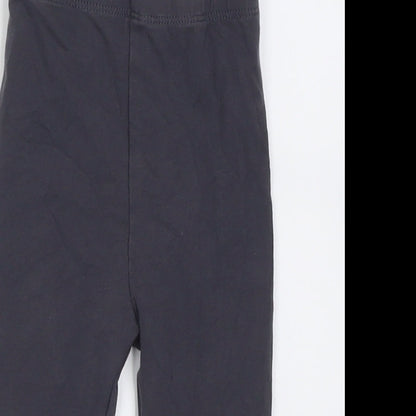 George Girls Grey  Cotton Capri Trousers Size 6-9 Months  Pullover