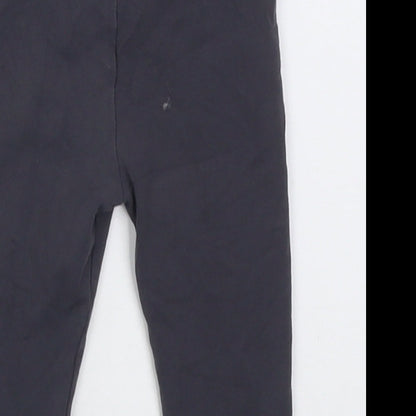 George Girls Grey  Cotton Capri Trousers Size 6-9 Months  Pullover