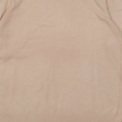 Primark Womens Pink Crew Neck  Acrylic Pullover Jumper Size 12