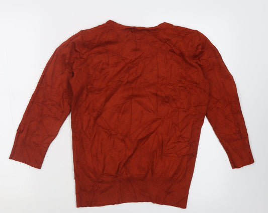 Womens UK Size 14 Red Herring Brown Pullover Jumper
