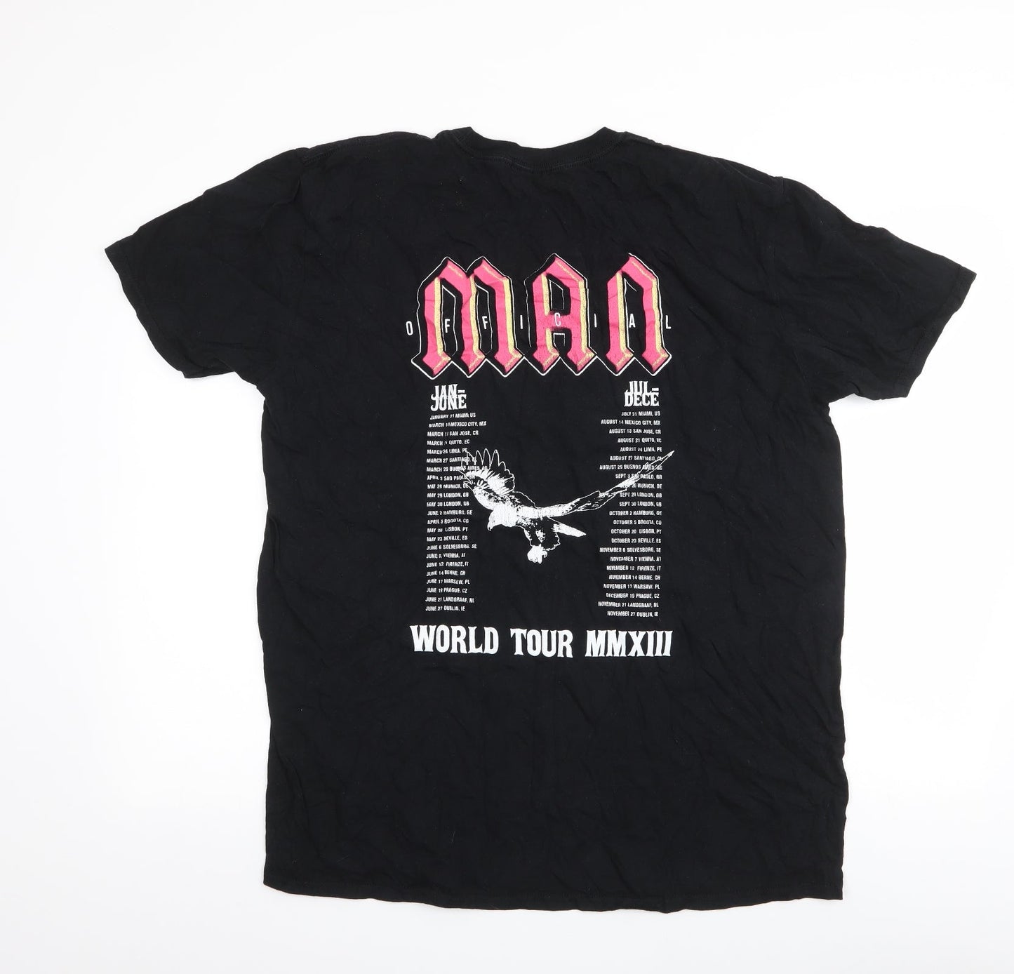 Mens UK Size M Boohoo Black  T-Shirt