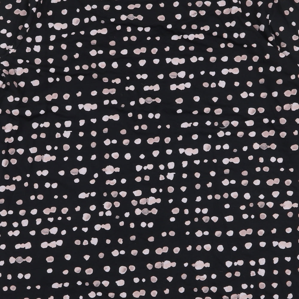 Womens UK Size 14 Marks and Spencer Black Jersey T-Shirt
