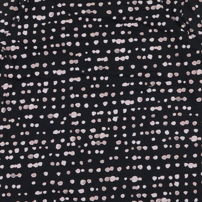 Womens UK Size 14 Marks and Spencer Black Jersey T-Shirt