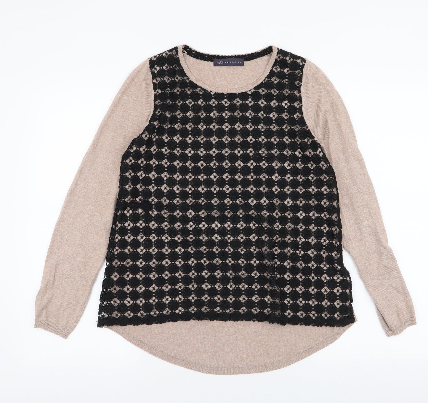 Womens UK Size 8 Marks and Spencer Brown Pullover Jumper