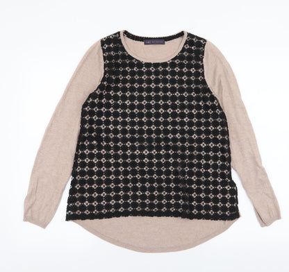 Womens UK Size 8 Marks and Spencer Brown Pullover Jumper