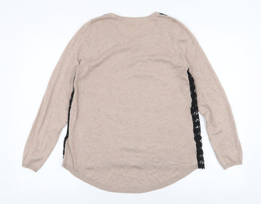 Womens UK Size 8 Marks and Spencer Brown Pullover Jumper