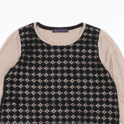 Womens UK Size 8 Marks and Spencer Brown Pullover Jumper