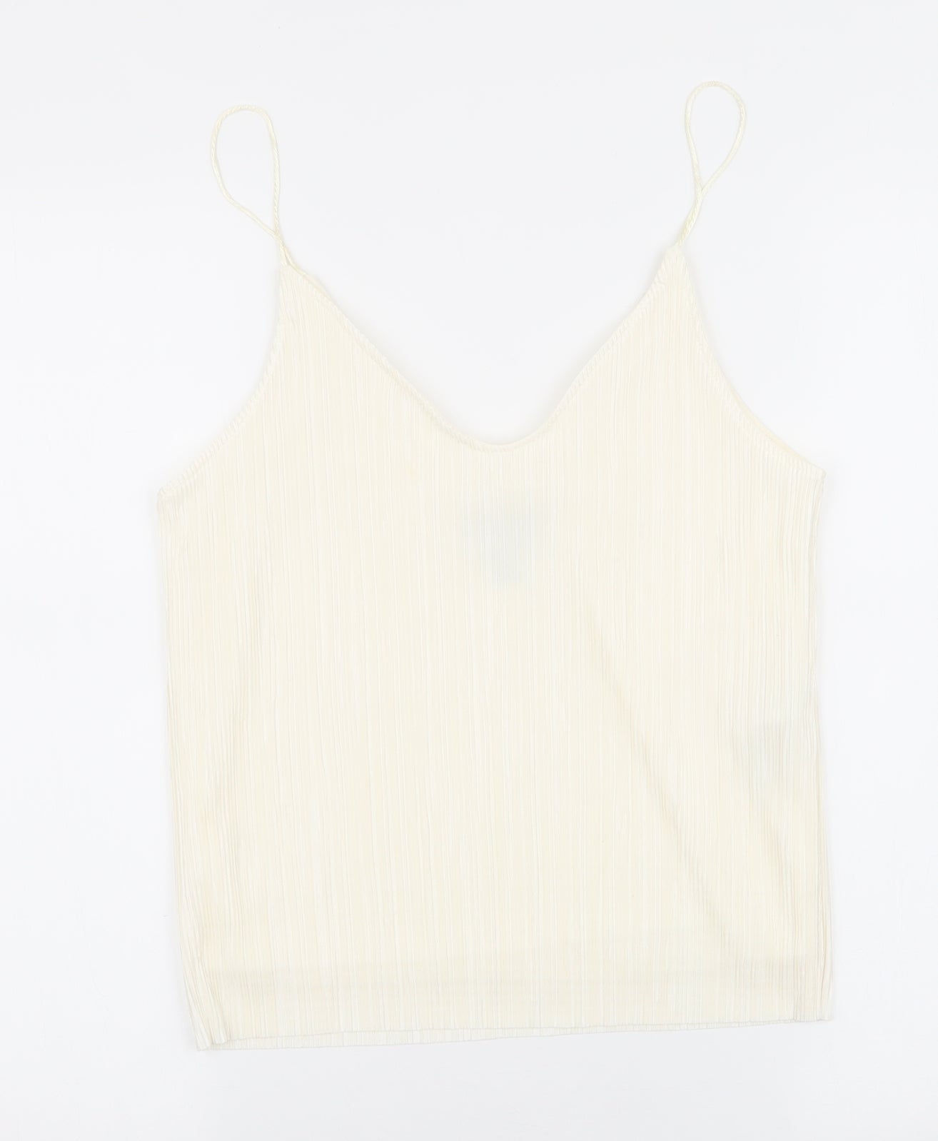 Womens UK Size 10 New Look Ivory Camisole Tank