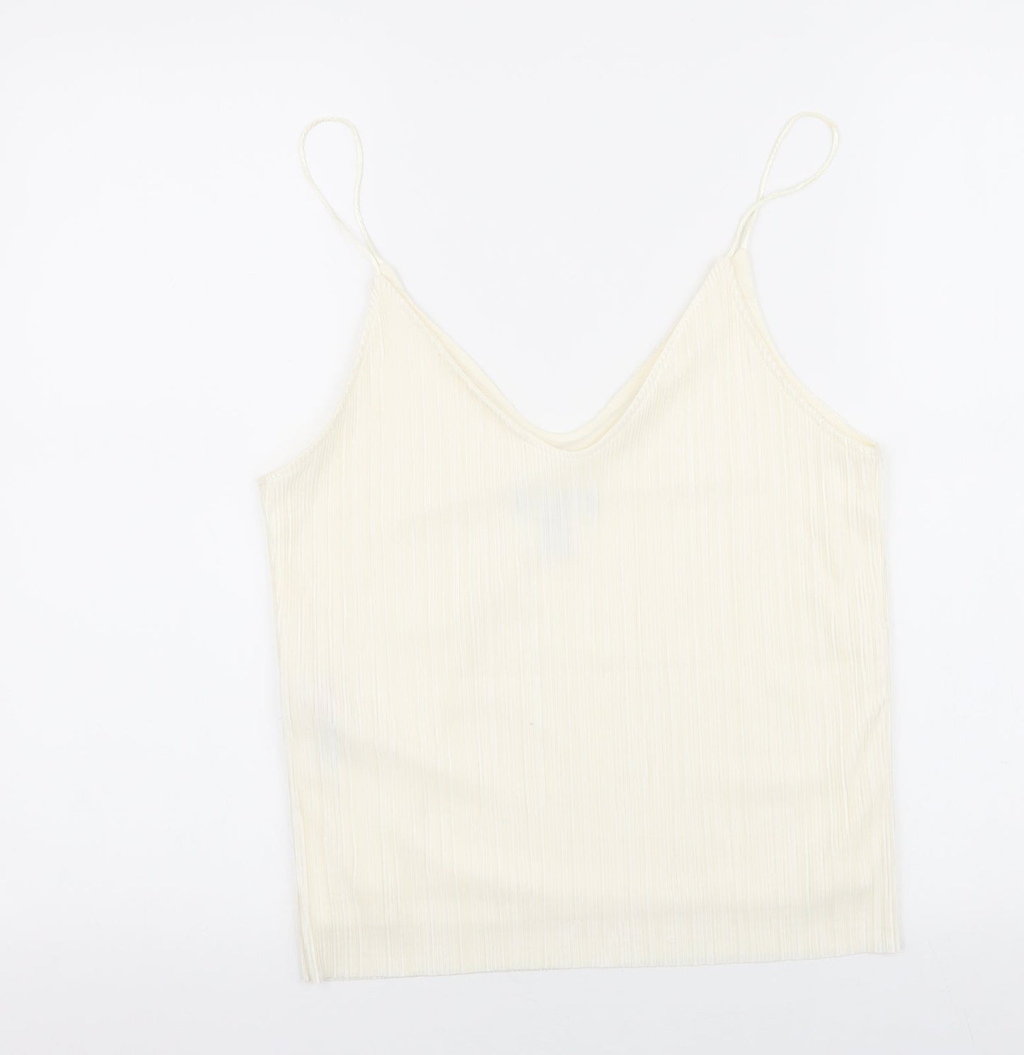 Womens UK Size 10 New Look Ivory Camisole Tank