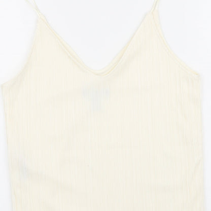 Womens UK Size 10 New Look Ivory Camisole Tank