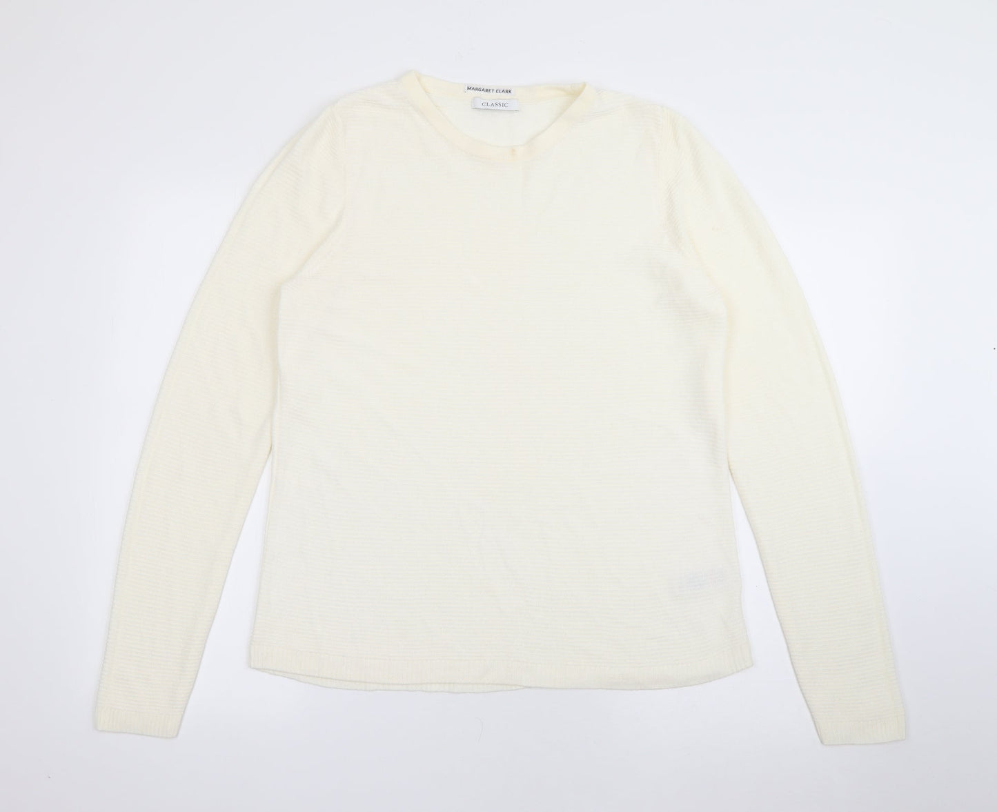 Womens UK Size 14 Marks and Spencer Ivory Pullover Jumper