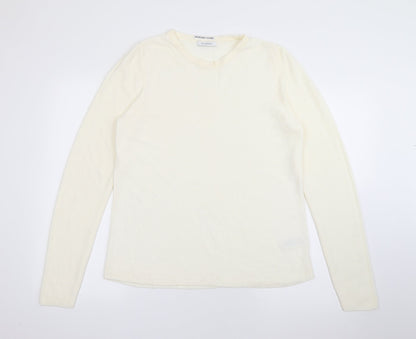 Womens UK Size 14 Marks and Spencer Ivory Pullover Jumper