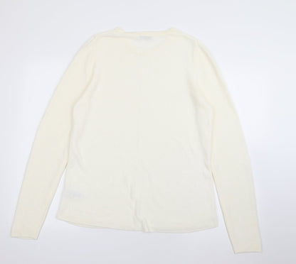 Womens UK Size 14 Marks and Spencer Ivory Pullover Jumper