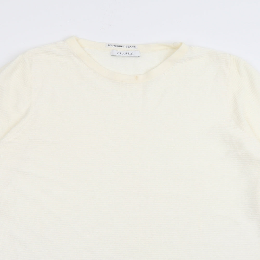 Womens UK Size 14 Marks and Spencer Ivory Pullover Jumper