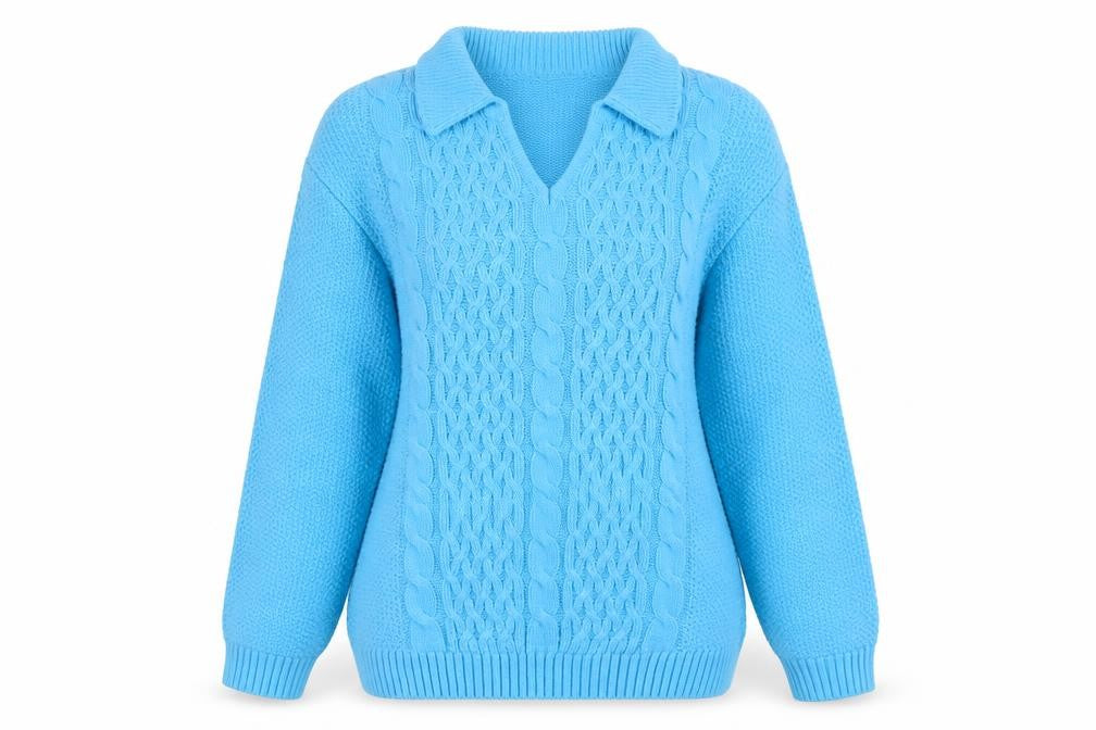 Womens UK Size S Isle Essentials Beige Pullover Jumper